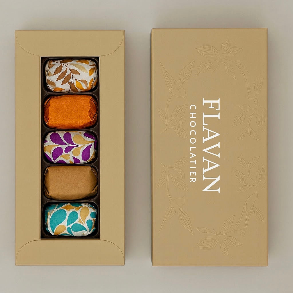 Caramel Ganache Praline Box Of 5